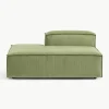 Chaise longue module Lennon van corduroy