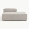 Chaise longue module Lennon van bouclé