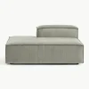 Chaise longue module Lennon van corduroy