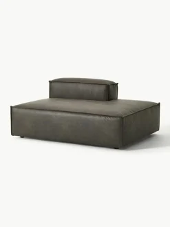 Chaise longue module Lennon van gerecycled leer