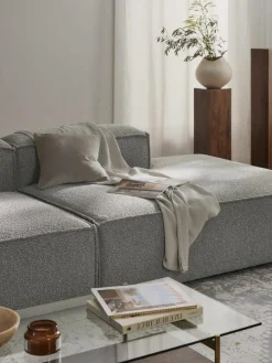 Chaise longue module Lennon van bouclé