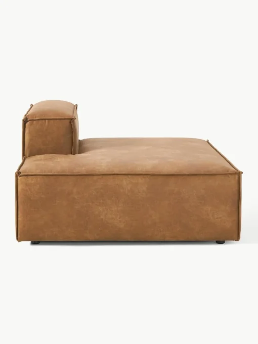 Chaise longue module Lennon van gerecycled leer