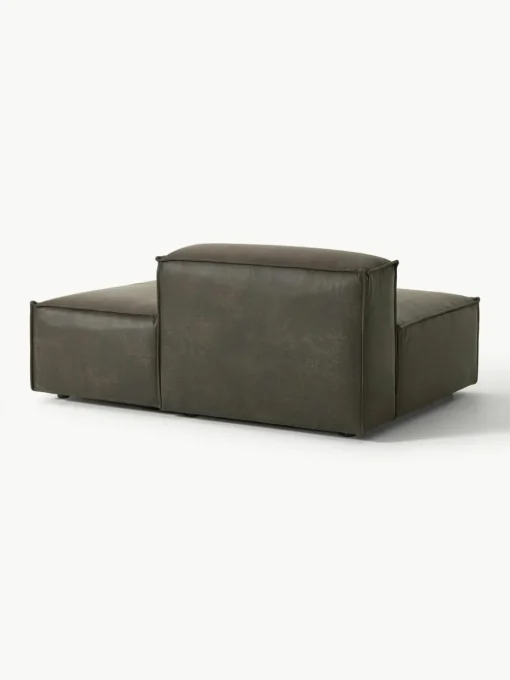 Chaise longue module Lennon van gerecycled leer