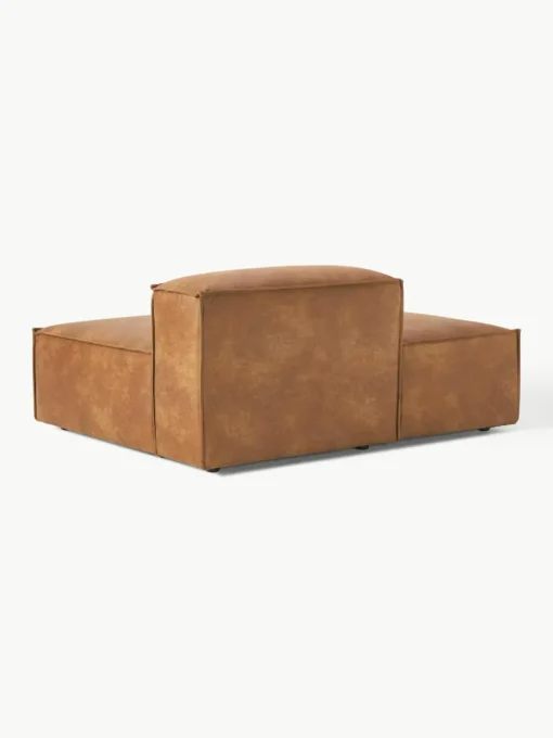 Chaise longue module Lennon van gerecycled leer