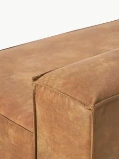 Chaise longue module Lennon van gerecycled leer