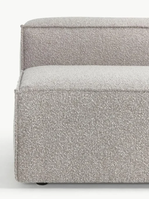Chaise longue module Lennon van bouclé