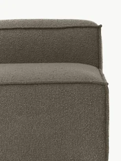Chaise longue module Lennon uit bouclé