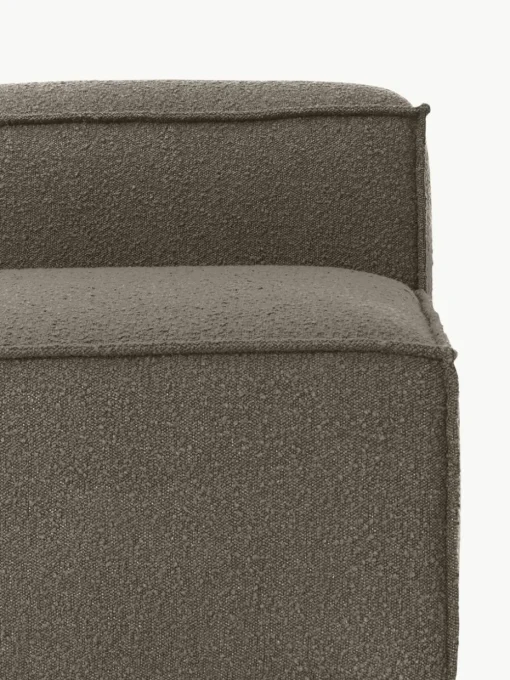 Chaise longue module Lennon uit bouclé