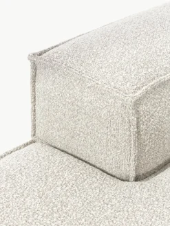 Chaise longue module Lennon van bouclé