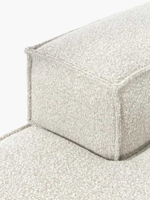 Chaise longue module Lennon van bouclé
