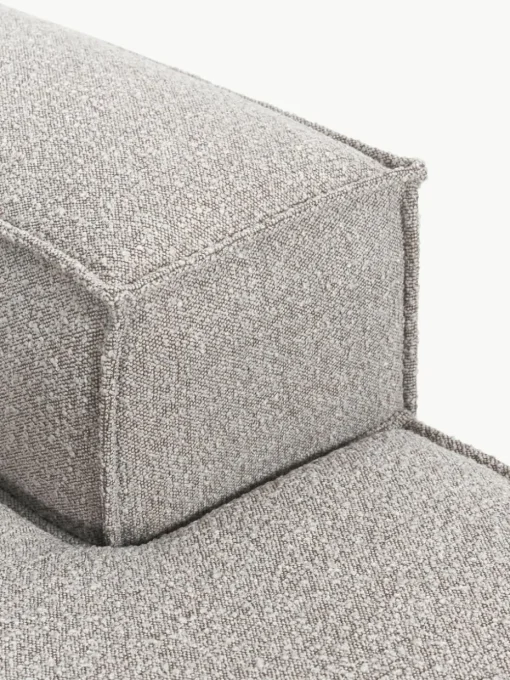 Chaise longue module Lennon van bouclé