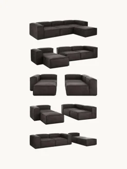 Chaise longue module Lennon van gerecycled leer