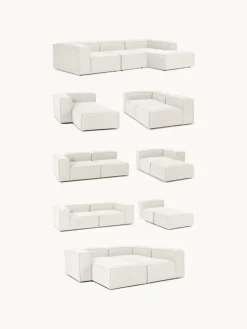 Chaise longue module Lennon van bouclé