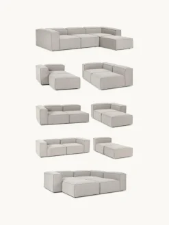 Chaise longue module Lennon van bouclé