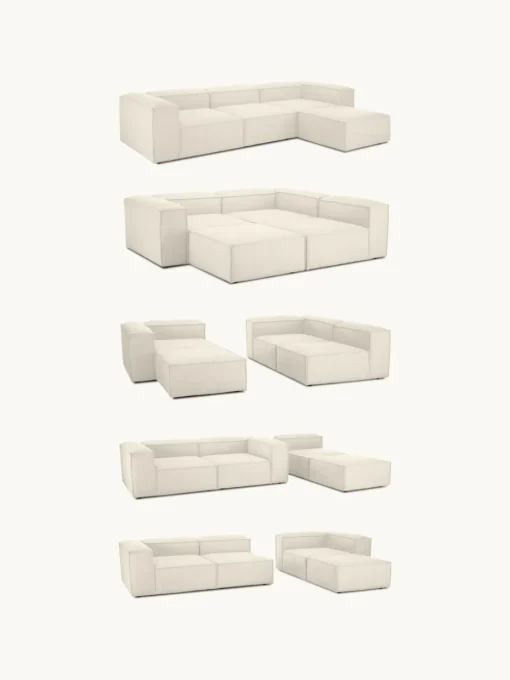 Chaise longue module Lennon van corduroy