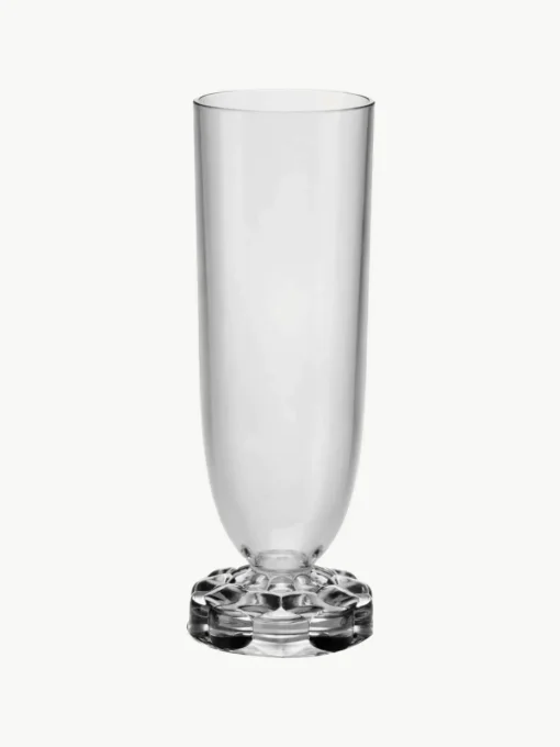Champagneglas Jellies met structuurpatroon, 4 stuks
