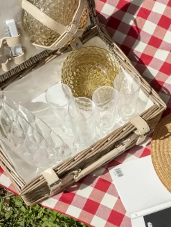 Champagneglas Jellies met structuurpatroon, 4 stuks