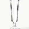 Champagneglazen Ana met geribbeld oppervlak, 12 stuks