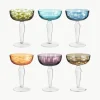 Champagneglazen Cuttings, set van 6