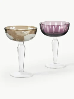 Champagneglazen Cuttings, set van 6