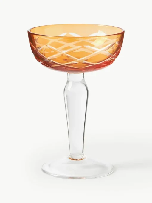 Champagneglazen Cuttings, set van 6