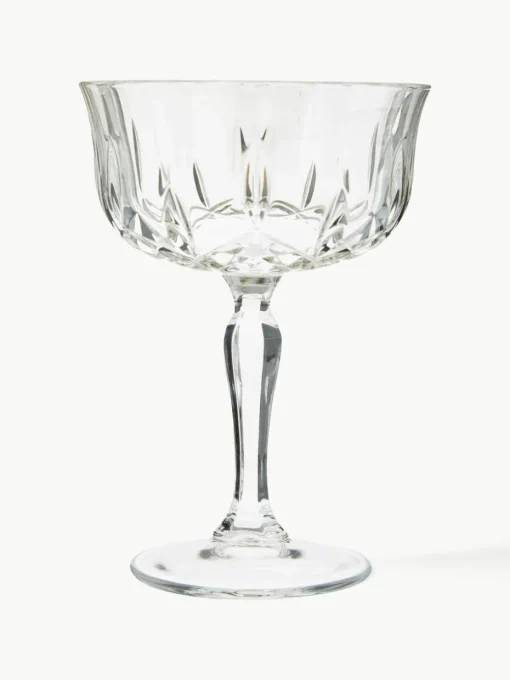 Champagneglazen Opera met reliëf, 6 stuks