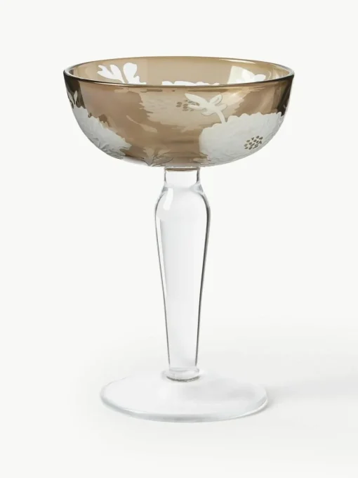 Champagneglazen Peony, set van 6