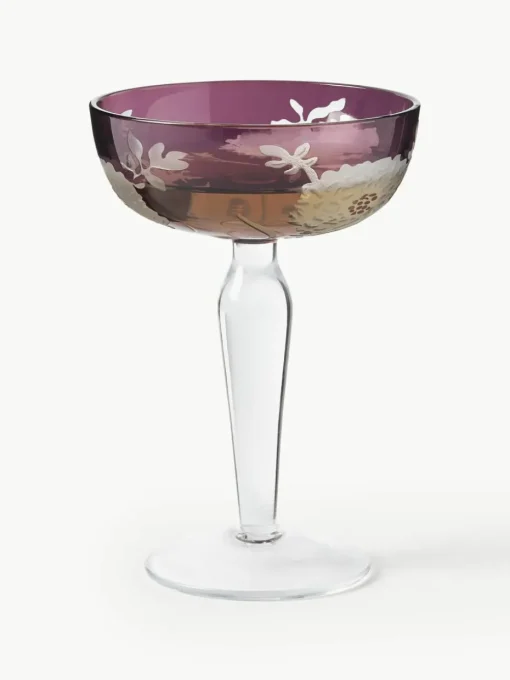 Champagneglazen Peony, set van 6