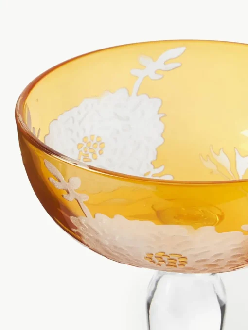 Champagneglazen Peony, set van 6