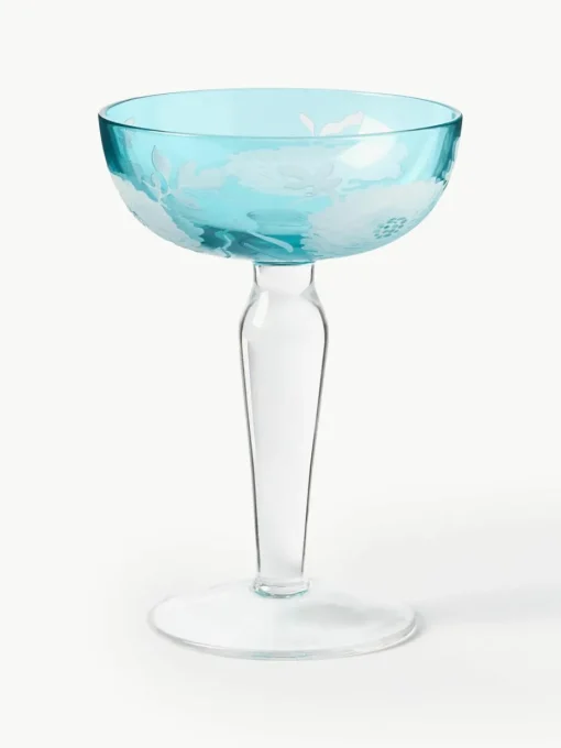Champagneglazen Peony, set van 6