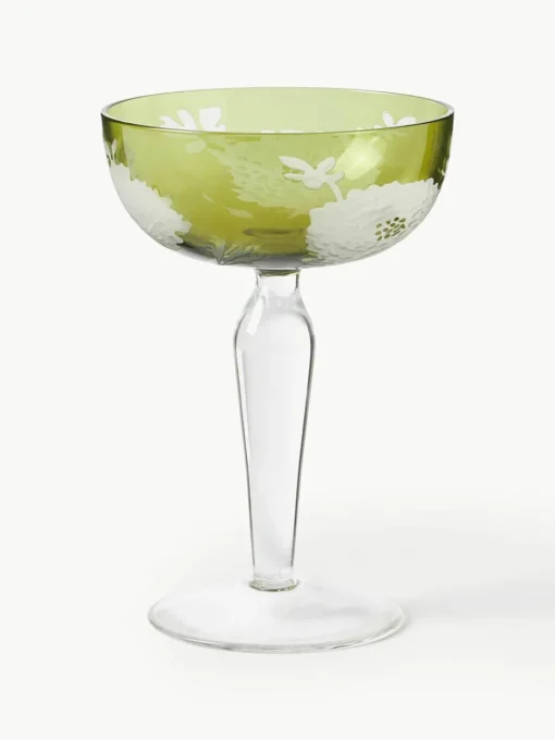 Champagneglazen Peony, set van 6