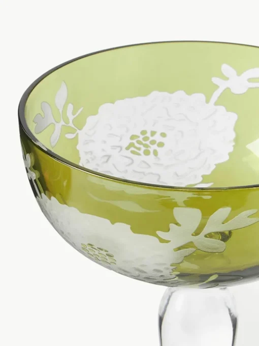 Champagneglazen Peony, set van 6