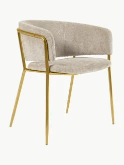 Chenille fauteuils Runnie, set van 2