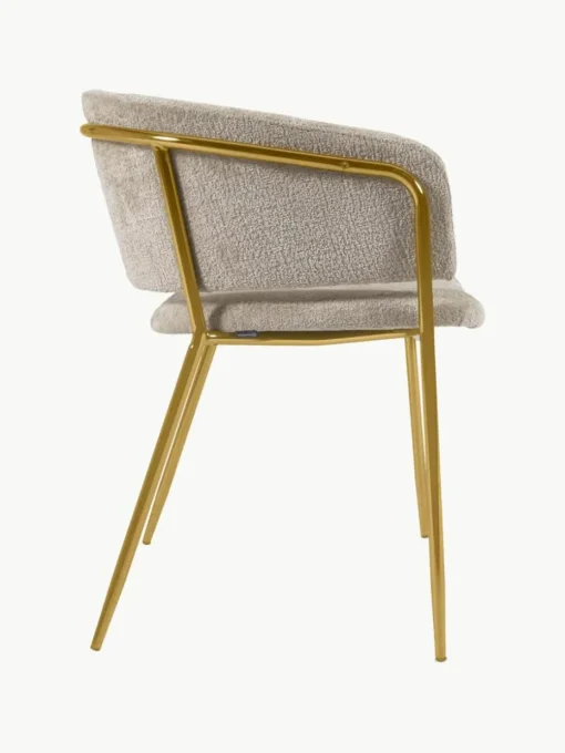 Chenille fauteuils Runnie, set van 2