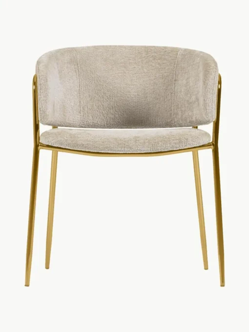 Chenille fauteuils Runnie, set van 2