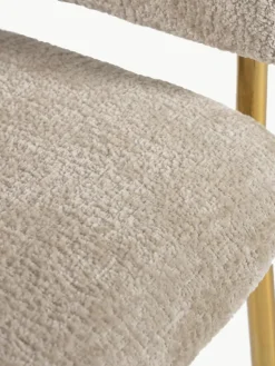 Chenille fauteuils Runnie, set van 2