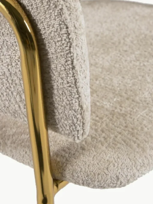 Chenille fauteuils Runnie, set van 2