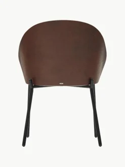 Chenille-gestoffeerde stoel Eamy