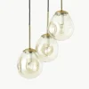 Cluster hanglamp Amora van glas
