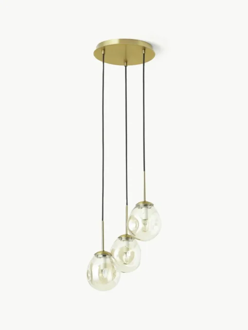 Cluster hanglamp Amora van glas