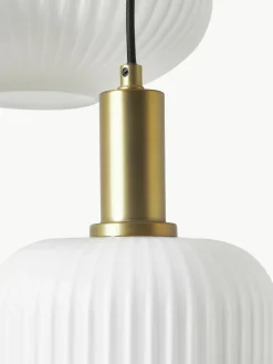 Cluster hanglamp Candela van opaalglas