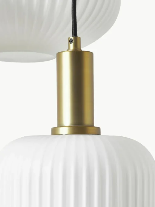 Cluster hanglamp Candela van opaalglas