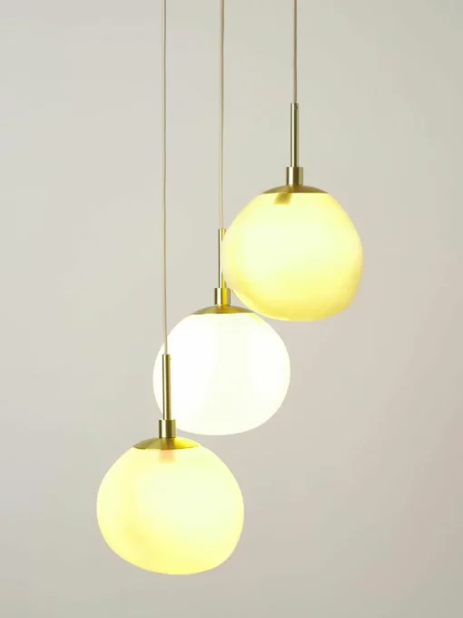 Cluster hanglamp Josie van opaalglas