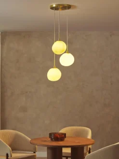 Cluster hanglamp Josie van opaalglas