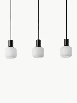 Cluster hanglamp Milford Mini van mondgeblazen opaalglas