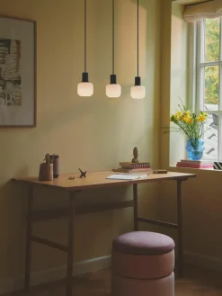 Cluster hanglamp Milford Mini van mondgeblazen opaalglas