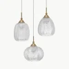 Cluster hanglamp Vario van gesatineerd glas
