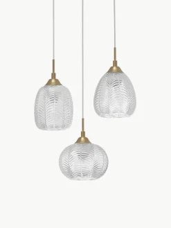 Cluster hanglamp Vario van gesatineerd glas