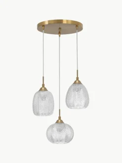 Cluster hanglamp Vario van gesatineerd glas