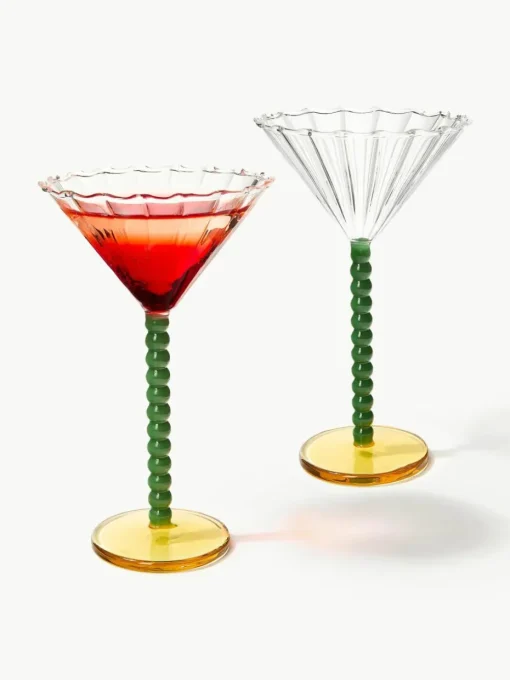 Cocktailglazen Perle uit borosilicaatglas, 2 stuks